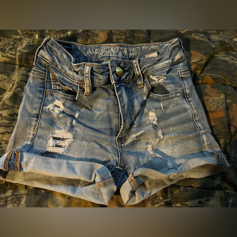 American Eagle Outfitters Blue Denim Shorts